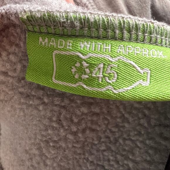 The North Face Polartec Recycled Fleece Jacket Womens Small Gray Full Zip - Picture 12 of 14